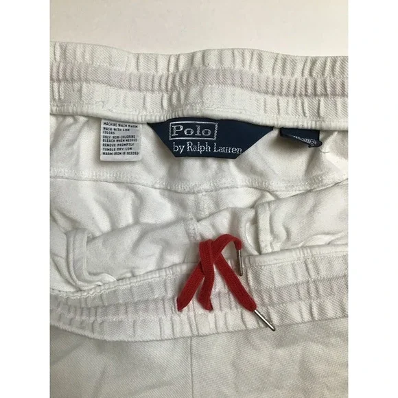 Polo Ralph Lauren Men's White England Rugby 2010‎ Logo Athletic Shorts Size L - Picture 4 of 5